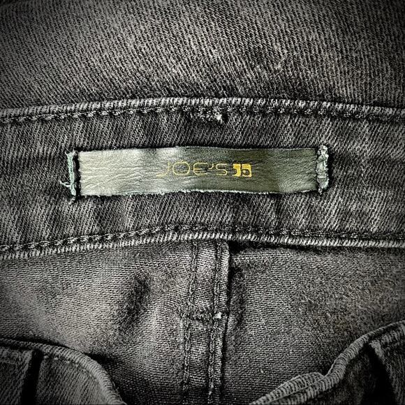 JOES' JEANS DISTRESSED ROCK EMO SKINNY JEANS ANKLE BLACK LARGE 30 - Picture 7 of 8